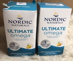 Nordic Naturals Ultimate Omega Lemon 1280mg 180 Soft Gels 2pk Exp10/26 F... - $1,014.11 MXN