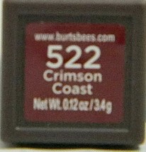 Burt&#39;s Bees Lipstick #522 Crimson Coast 100% Natural .12 oz - $3.99