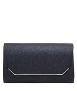 New Black Fashion Texture Evening Crossbody Clutch Bag - £12.41 GBP