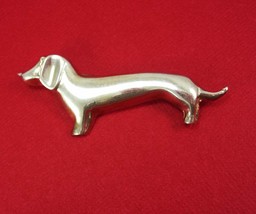 Mexico Dachshund dog Brooch sterling silver Vintage dog show animal canine figur - £123.87 GBP