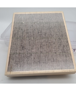 Stampin Up Canvas Wood Mount Large Background Stamp Jeans 5&quot;x6&quot; Junk Jou... - €10,32 EUR
