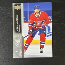 2021-22 Upper Deck Series 1 Hockey Josh Anderson Base #95 Montreal Canadiens - £1.54 GBP