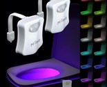 Toilet Light Motion Sensor 16 Colors Changing (2 Pack),Led Glow Bowl Ins... - $16.99