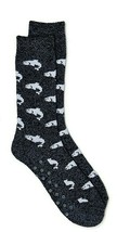 George Men&#39;s Thermal Socks with Fish Blue Brushed Acrylic 1 Pair New - £9.12 GBP