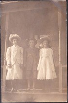 Bernice &amp; Lenora (Leanore) Chapman &amp; Clevia Clappenbush RPPC Photo (1909) - $17.50