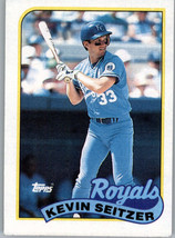 1989 Topps 670 Kevin Seitzer  Kansas City Royals - £0.89 GBP