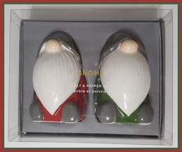 NEW RARE Pottery Barn Gnome Earthenware Salt and Pepper Shaker Set - £31.96 GBP