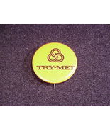 Vintage Try-Met Trimet Transit Portland, Oregon Promotional Pinback Butt... - £6.25 GBP