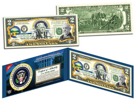 BENJAMIN HARRISON * 23rd U.S. President * Colorized $2 Bill Genuine Legal Tender - £11.05 GBP