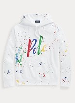 Polo Ralph Lauren Splatter Paint Logo Hoodie Sweatshirt ( L ) - £158.24 GBP