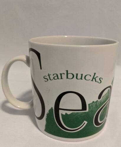 Primary image for Starbucks Vintage 1994 City Mug Seattle Mt Rainier WA Collector Series 16oz 30yr