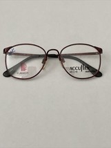 NOS Round Marcolin Accuflex 111 Red &amp; Black Eyeglass Frames 46-16-120 - £23.14 GBP