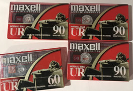 Lot of 3+1 Maxell Blank Audio Cassette Tapes Normal Bias Type I - £7.46 GBP