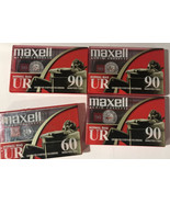 Lot of 3+1 Maxell Blank Audio Cassette Tapes Normal Bias Type I - £7.42 GBP