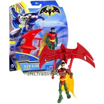 Year 2013 Batman Animated 4 Inch Figure - ROBIN with Tech Glider/Tonfa Sticks - £27.32 GBP