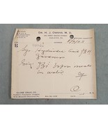 1923 antique DRUGGIST PRESCRIPTION hazleton pa DR. H J OWENS - £22.51 GBP