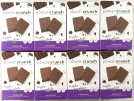 Lot of 40 (8x5-Pack) Power Crunch Wafer 13g Protein Energy Bar Triple Chocolate - £30.01 GBP