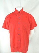 Vintage Marlboro Red Button Front Short Sleeve Cotton Blend Perm Press Shirt L - $39.95