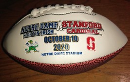 University Of Notre Dame Baden Mini Football W/ ND vs Stanford October 10, 2020 - £5.97 GBP