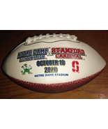 University Of Notre Dame Baden Mini Football W/ ND vs Stanford October 1... - £5.98 GBP