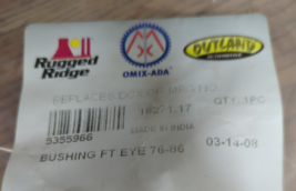 OMIX-ADA Bushing FT Eye 76-86 - $55.17 MXN