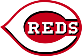 MLB Cincinnati Reds 6 inch Auto Magnet Logo on Baseball by Fremont Die - £15.17 GBP