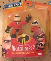 The Incredibles 2 : Mr. Incredible &amp; Jack Junior Action Figures NEW - £12.74 GBP