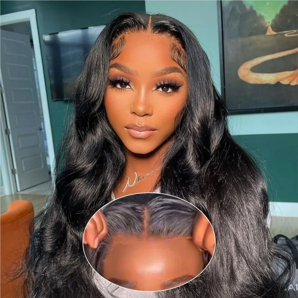 Ready to Wear &amp; Go Pre Cut Upgraded Crystal Lace Glueless Body Wave Human Ha - £69.35 GBP+
