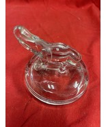 Jeanette Depression Glass Powder Jar Lid With Elephant. Lid Only - $4.95