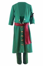 ZYHCOS US Size Adult Green Long Shirt Pants Pirate Cosplay Costume (X-Large) - £54.62 GBP