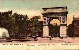 RARE-UNDIVIDED Back POSTCARD-WASHINGTON Memorial Arch New YORK-BK45 - £7.12 GBP