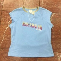 Women&#39;s Rocawear Jr Sky Blue Tee Shirt NWT - $39.00