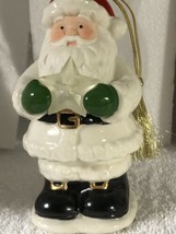 Vintage Lenox Starry Lit Santa Musical Ornament 5” Tall Lit Star In Box/... - $20.78