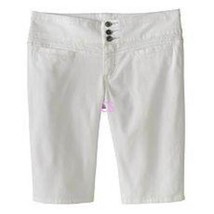 Womens Bermuda Shorts Plus Lee One True Fit White Casual NEW $40-size 24W - £15.82 GBP