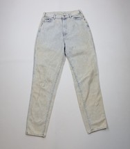 Vintage 90s Lee Womens 12 Distressed Acid Wash Relaxed Tapered Leg Jeans... - $39.55