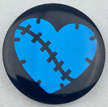 Broken Heart Stitched Mended Pin Button Pinback - £10.34 GBP