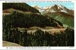 Trail Ridge Road connecting Estes Park and Grand Lake Colorado Postcard - $6.88