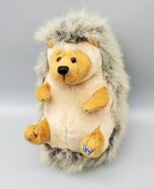 Ganz Webkins Hedgehog Plush Stuffed Anima No Code 8&quot; EUC Clean Toy Gray Brown - £7.93 GBP