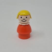 Vintage 1986 Fisher Price Little People Barn Farm Replacement Part Girl Red  - £7.82 GBP