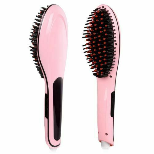 Primary image for Professional Salon Ceramic Hair Straightener Brush, Digital Temperature Control