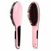 Professional Salon Ceramic Hair Straightener Brush, Digital Temperature Control - £27.25 GBP