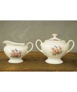 Retired Czech Baronet China The Carmen Gold Trim Floral Pattern Creamer ... - £27.25 GBP