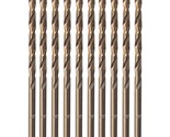 Cobalt Drill Bit 1/8&quot; Twist Drill Bits, M35 High Speed Steel Jobber Leng... - $22.79