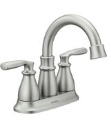 Moen Hilliard 2 Handle Centerset Lavatory Faucet - Spot Resist Brushed N... - $126.98 CAD