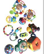 Lot Of 13  Toys NO SOUND  Colorful Great For Teaching Colors Low Stimula... - $23.64 CAD