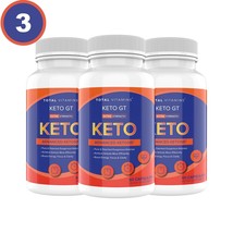 3 Bottles Keto GT Ultra Fast Diet Pills 360 BHB Fat Burner Advanced Weig... - $67.98