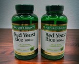 2x NATURES BOUNTY Red Yeast Rice 600 mg Lowers Cholesterol 250 Capsules ... - £39.07 GBP