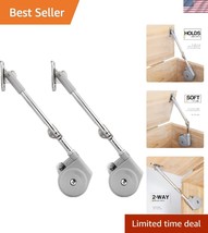 Compact Nickel Lid Stay Hinges with Soft-Close – 2-Pack for Safety &amp; Con... - $45.00