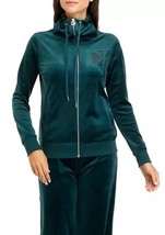 New Calvin Klein Green Velour Embellished Zip Front Cotton Jacket Size Xl $89 - £51.95 GBP