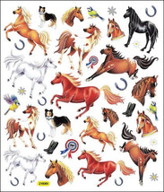 Multicolored Stickers-Thoroughbred Horses - £10.79 GBP